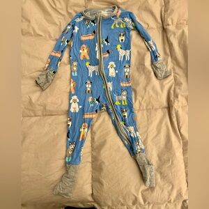 Little Sleepies Blue Animal Print Kids Pajamas